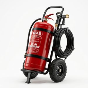 APAR Trolley 50 kg Roda ABC Powder Pabrik Gudang dan SPBU Prolix Heavy Duty